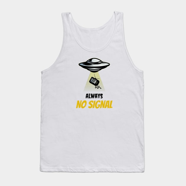 Lost in Transmission: Alien Abduction of a Classic TV Tank Top by Life2LiveDesign